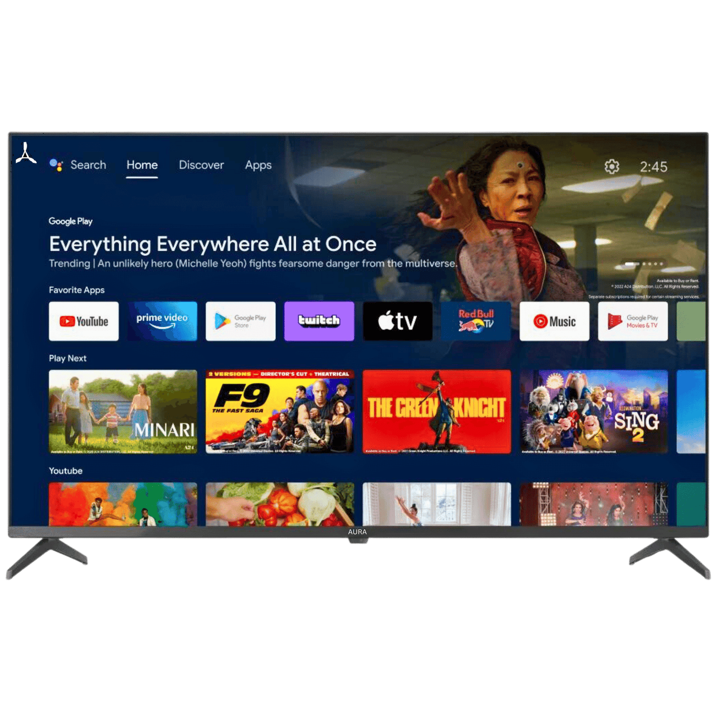 Aura (65 inch) 4K GOOGLE TV with Dolby Audio (2 year warranty)