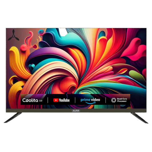 Aura 80 cm (32 inch) Bezelless Coolita Smart LED TV (2 + 1*)Year Warranty
