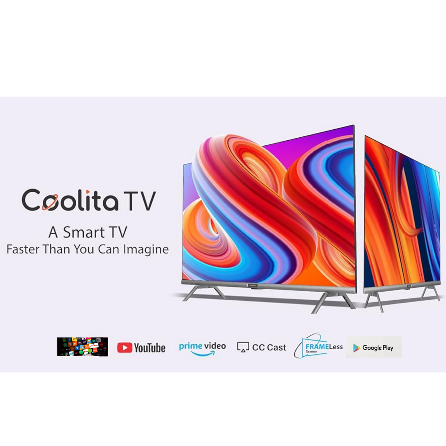 Aura (43 inch) Bezel-less FHD Coolita Smart LED TV (2 + 1 Year Warranty)